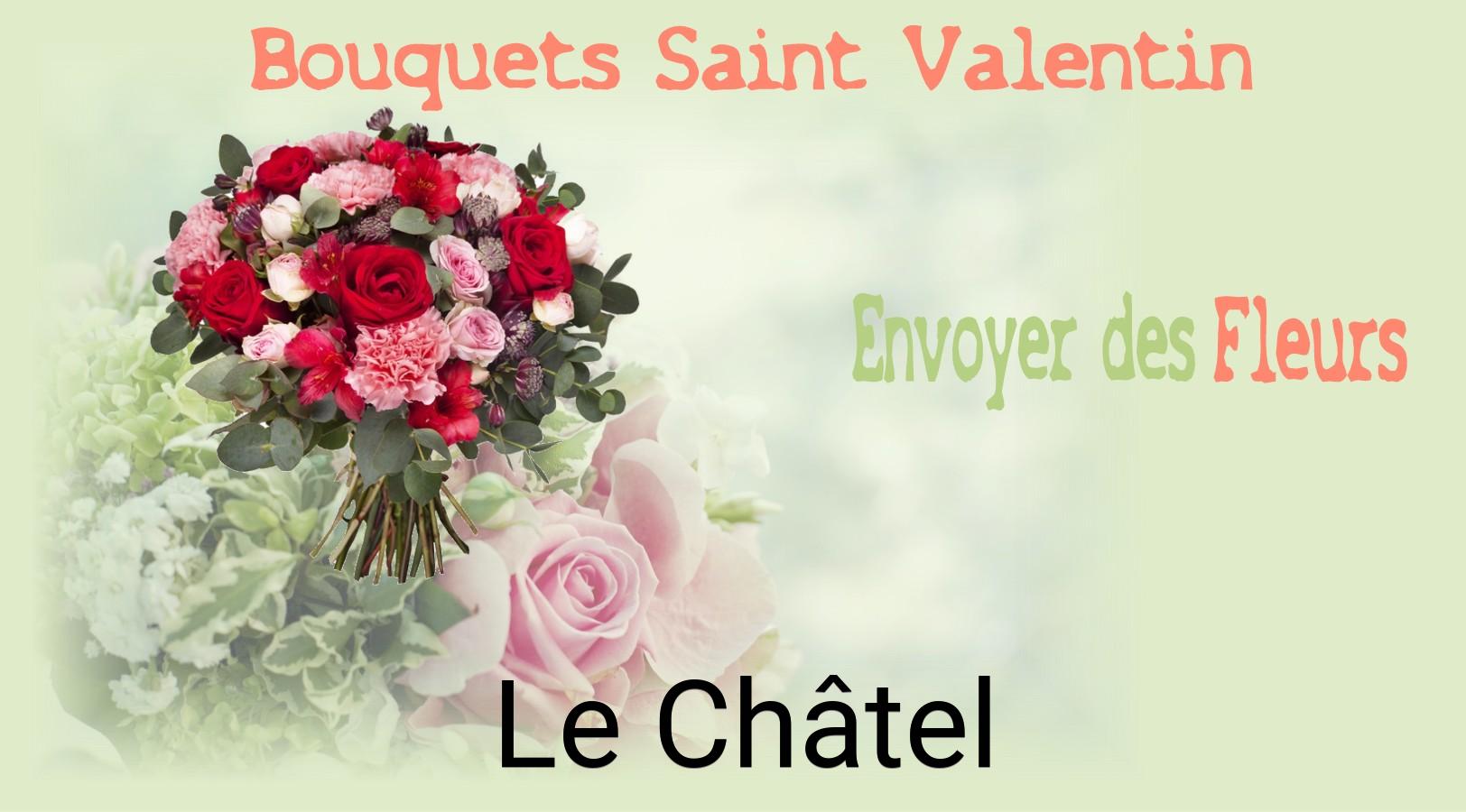 Roses de Saint-Valentin livrées à Le Châtel